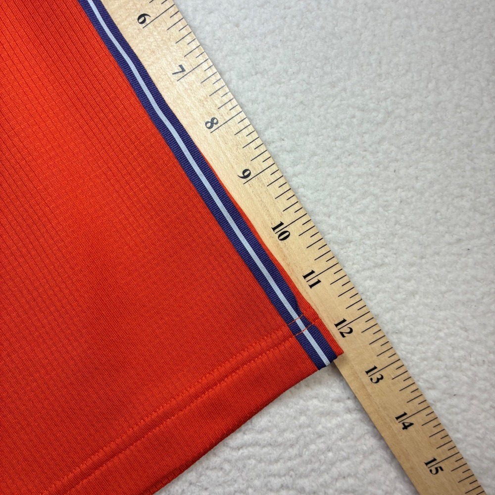 Vintage Nike Clemson Tiger Polo Shirt Men XL Orange Pearl College Preppy 90s Y2K - Picture 9 of 9